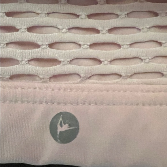 #1409=Women's Pink Mesh Sports Bra - Picture 6 of 6